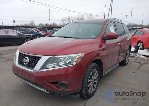 2014 Nissan Pathfinder Sv z USA, uszkodzony, nr VIN 5N1AR2MM2EC609319